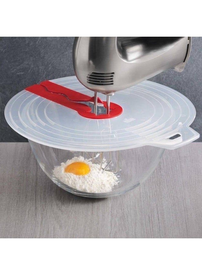 واقي رش الخفق للمطبخ – غطاء سيليكون لمنع تناثر السوائل – متعدد الاستخدامات - Image 5